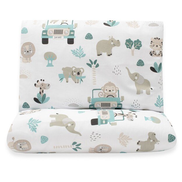 Dviejų dalių patalynė New Baby Safari II 90/120 cm mėtinė