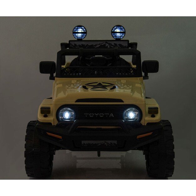 Elektrinis vaikiškas automobilis Milly Mally Toyota FJ Cruiser juodas