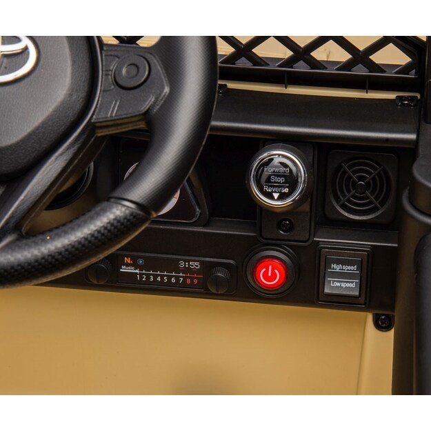Elektrinis vaikiškas automobilis Milly Mally Toyota FJ Cruiser juodas