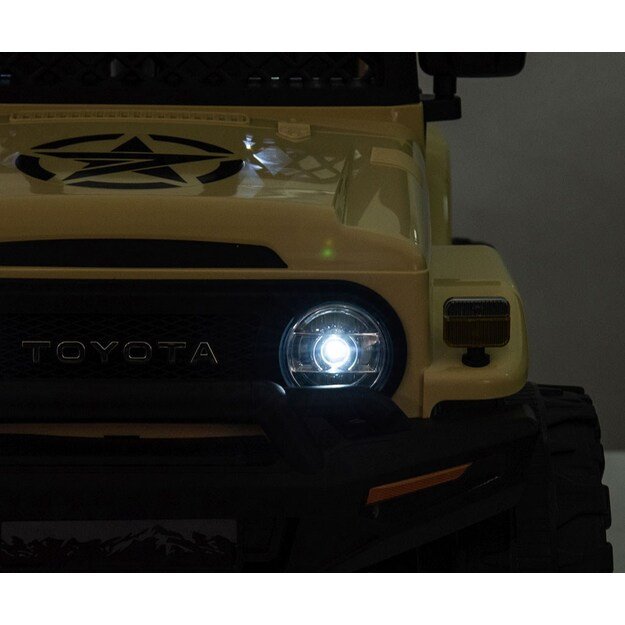Elektrinis vaikiškas automobilis Milly Mally Toyota FJ Cruiser juodas