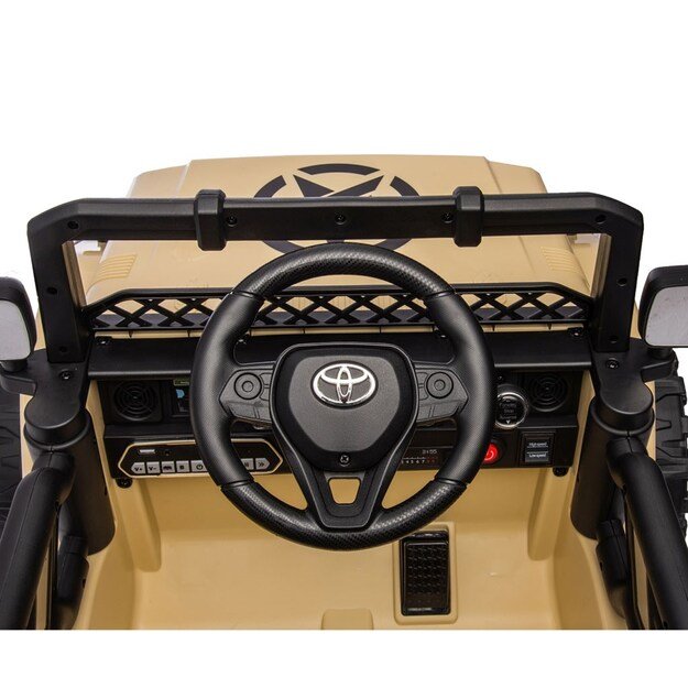 Elektrinis vaikiškas automobilis Milly Mally Toyota FJ Cruiser juodas