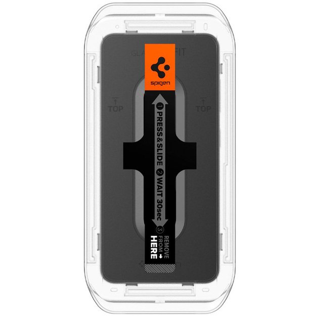 „Spigen GLAS.TR EZ FIT“ 2 vnt. grūdinto stiklo „Samsung Galaxy S25 / S24“ dėklas (2 vnt.)