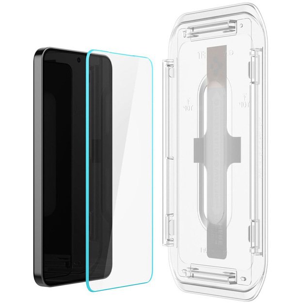 „Spigen GLAS.TR EZ FIT“ 2 vnt. grūdinto stiklo „Samsung Galaxy S25 / S24“ dėklas (2 vnt.)