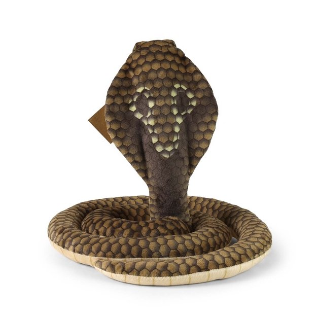 Rappa - pliušinis realistiškas žaislinis gyvatės ir kobros paveikslas, 127 cm, ekologiškas 4