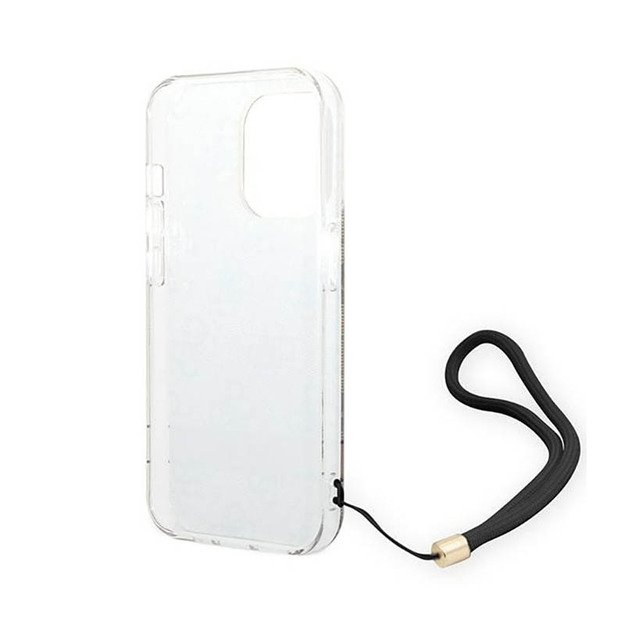 „Guess 4G Print Cord“ dėklas, skirtas „iPhone 14 Pro“ (rudas) 6