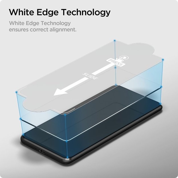 „Spigen Glas.TR Slim“ 2 grūdinto stiklo pakuotė, skirta „Samsung Galaxy A16 4G/5G / Galaxy A26 5G“ (2 vnt.) 1