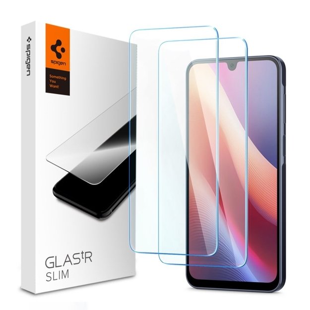 „Spigen Glas.TR Slim“ 2 grūdinto stiklo pakuotė, skirta „Samsung Galaxy A16 4G/5G / Galaxy A26 5G“ (2 vnt.) 10