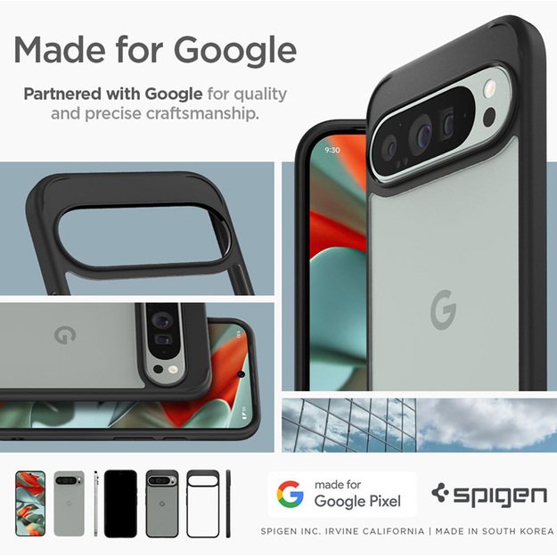 „Spigen Ultra Hybrid“ – „Google Pixel 9 Pro XL“ dėklas (matinis juodas) 1