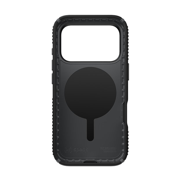 „Speck Presidio2 Grip MagSafe“ dėklas „iPhone 17 Pro“ (juodas / pilkas / baltas) 11