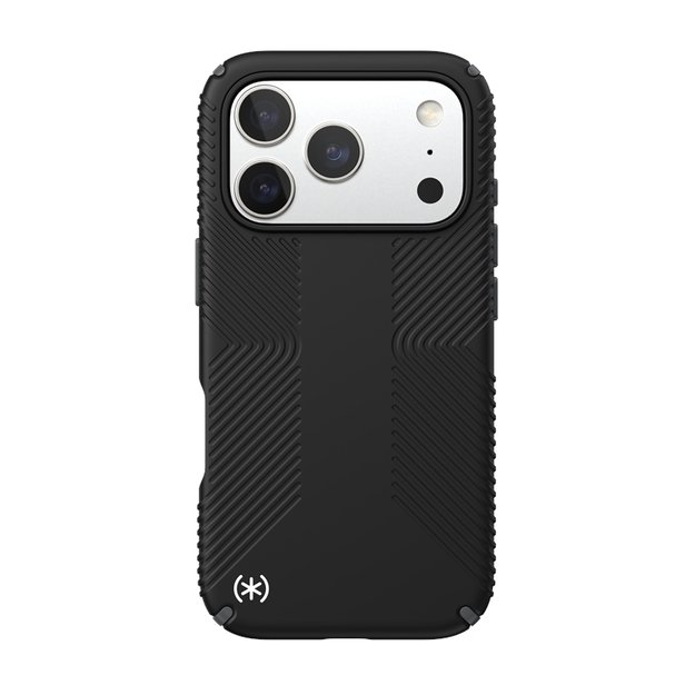 „Speck Presidio2 Grip MagSafe“ dėklas „iPhone 17 Pro“ (juodas / pilkas / baltas) 4