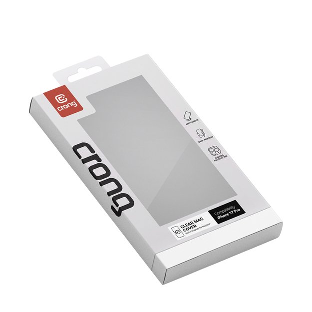 „Crong Clear MAG“ dėklas – „MagSafe iPhone 17 Pro“ (skaidrus) 22