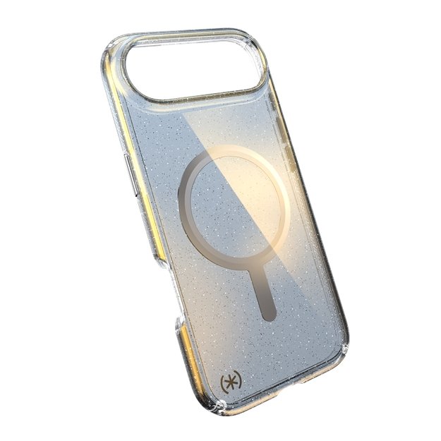 „Speck Presidio Lux MagSafe“ dėklas, skirtas „iPhone 17 Air“ (hiperveidrodžio blizgučiai / sidabrinis metalinis) 13