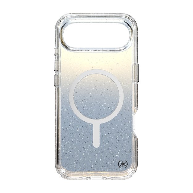 „Speck Presidio Lux MagSafe“ dėklas, skirtas „iPhone 17 Air“ (hiperveidrodžio blizgučiai / sidabrinis metalinis) 14