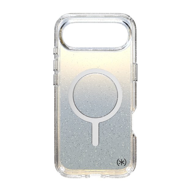 „Speck Presidio Lux MagSafe“ dėklas, skirtas „iPhone 17 Air“ (hiperveidrodžio blizgučiai / sidabrinis metalinis) 1