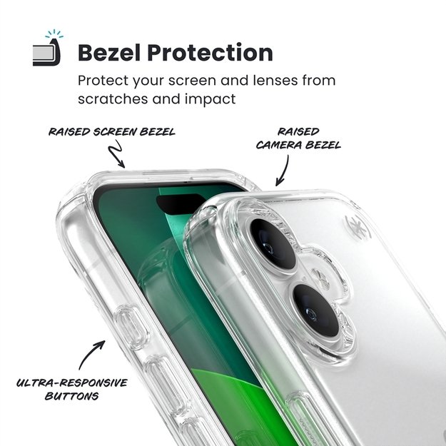 „Speck Presidio Perfect-Clear“ dėklas iPhone 17 (skaidrus) 13
