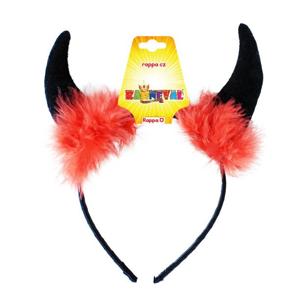 the devil horns with feathers 2