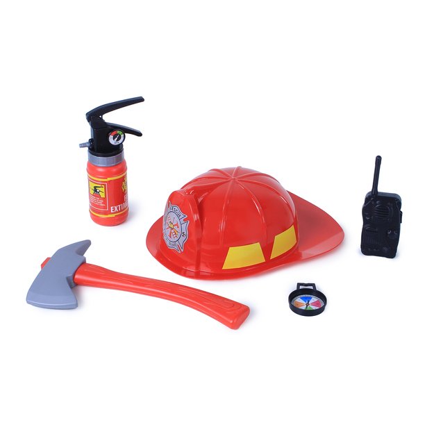 Fireman set, helmet and accessories 3