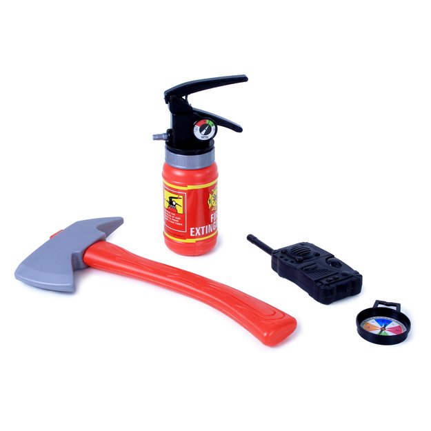 Fireman set, helmet and accessories 4