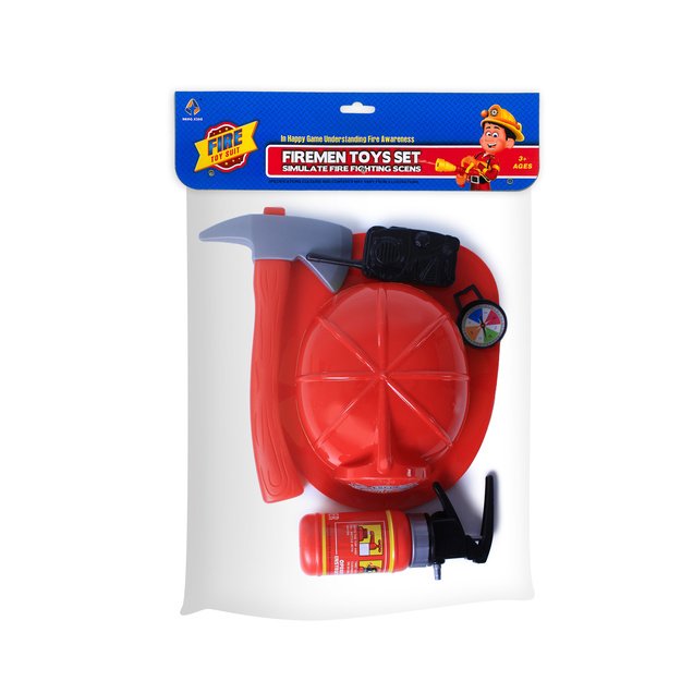 Fireman set, helmet and accessories 2