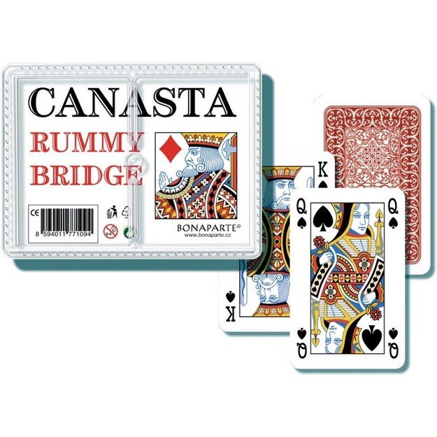 the canasta card game in a plastic box 1