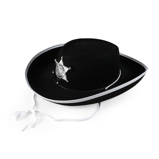 Children black sherrif hat 3
