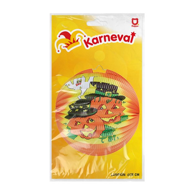 Žibintas Helovino linksmas moliūgas 25 cm 2