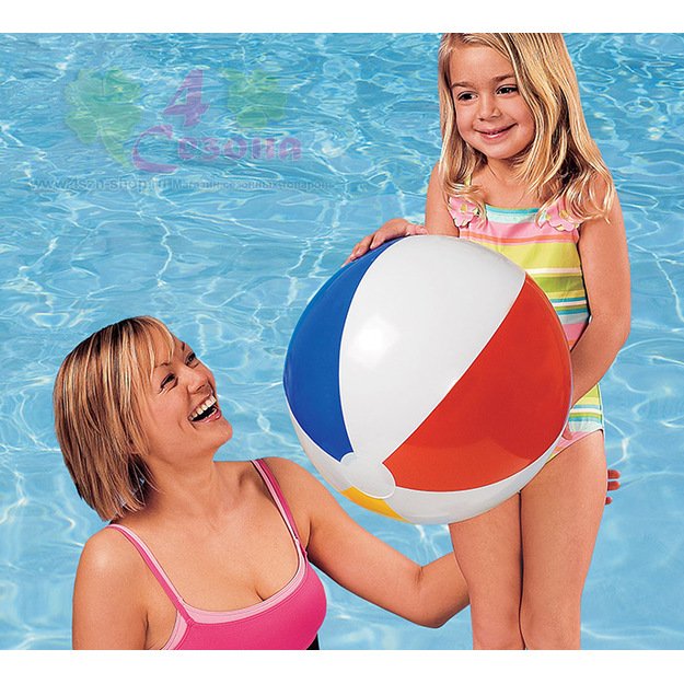 paplūdimio kamuolys, 51 cm, vaivorykštės spalvos 2