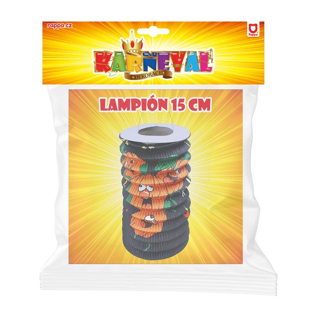 Žibintas Helovino linksmas moliūgas 15 cm 2