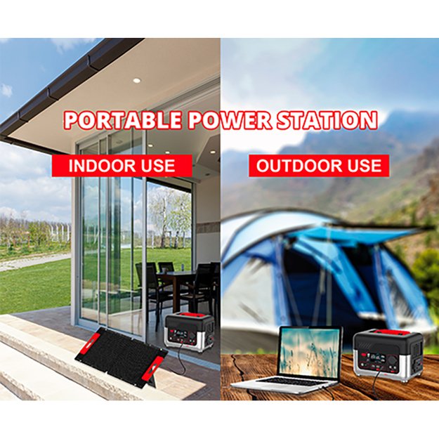 „Wonder Wx600 Power Station“ – 300 W 72800 mAh nešiojama elektrinė (juoda) 