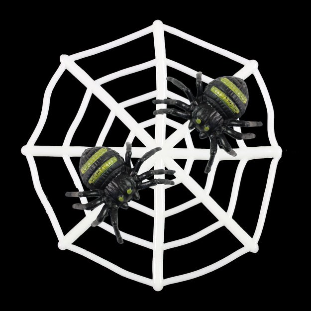 Helovino dekoracija voratinklis su vorais 4