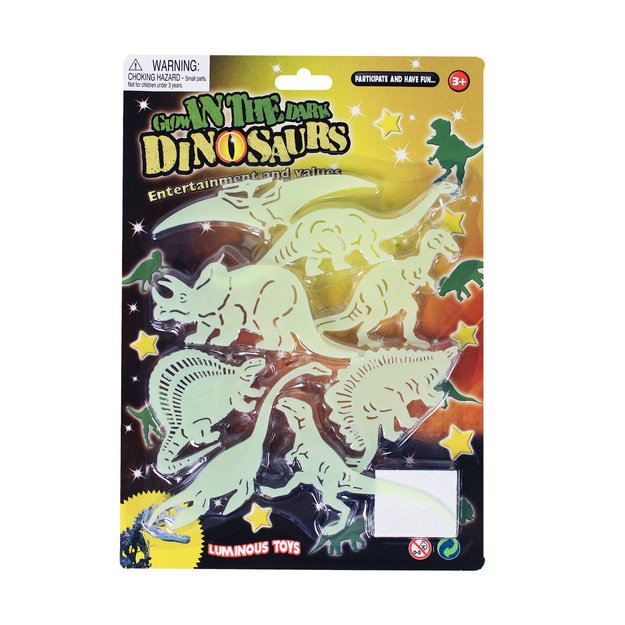 Dinozaurų formos - šviečia tamsoje 2