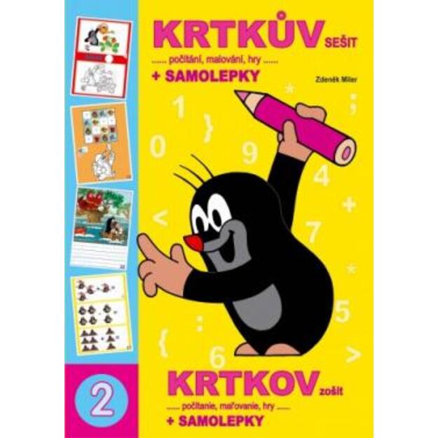 A4 book Mole s notebook coloring page