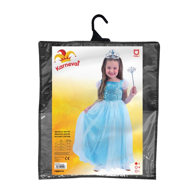 Children costume - blue princess (S) 3