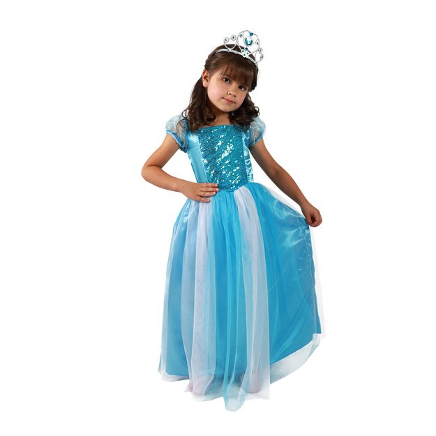 Children costume - blue princess (S) 2