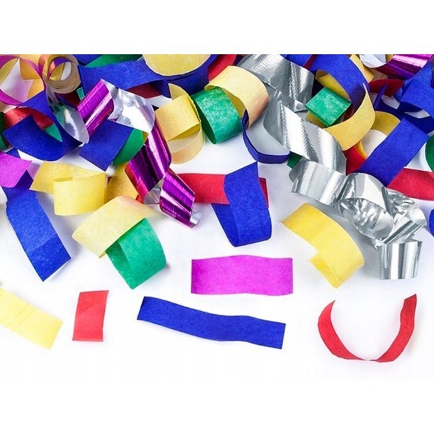 Party confetti 60cm colored metallic 2