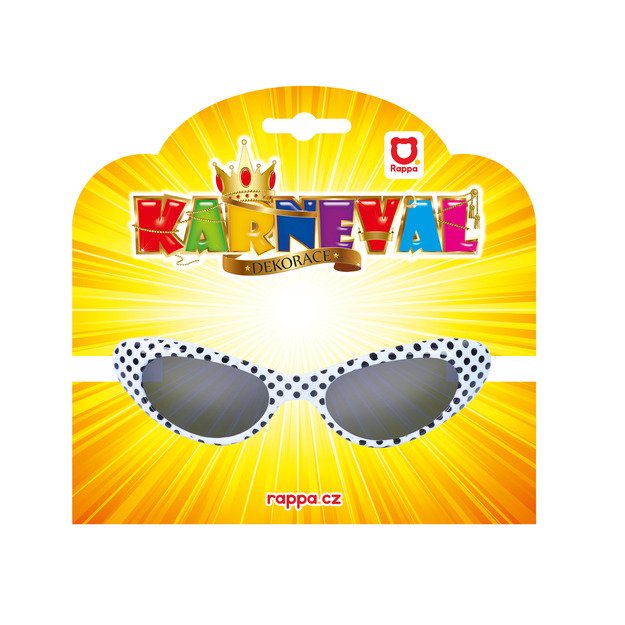 Retro glasses with polka dots for adults 2