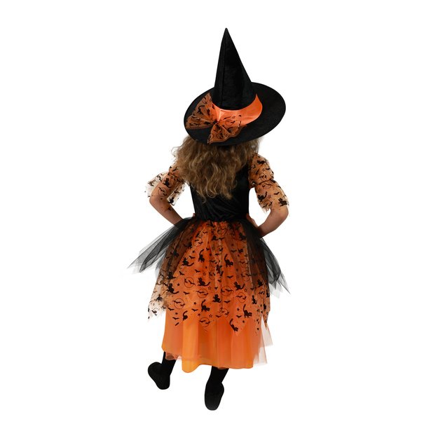 Children costume - orange witch (M) e-pack 3