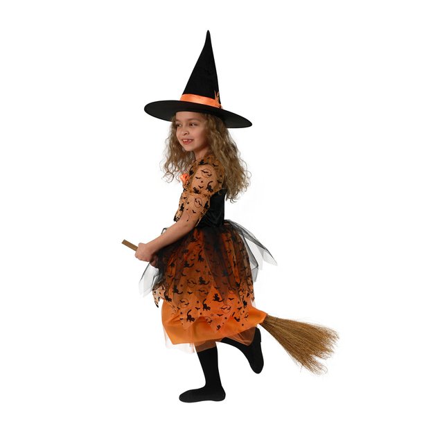 Children costume - orange witch (M) e-pack 2