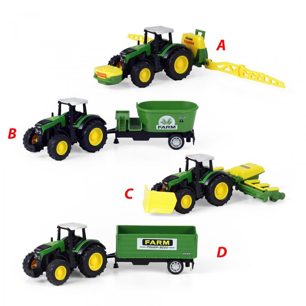 Metalinis traktorius su dailylentėmis 10