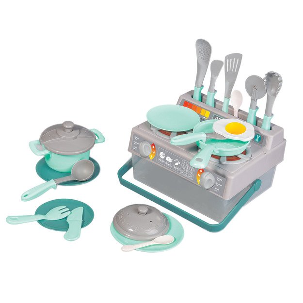 Kitchen set - stove and dishes 1
