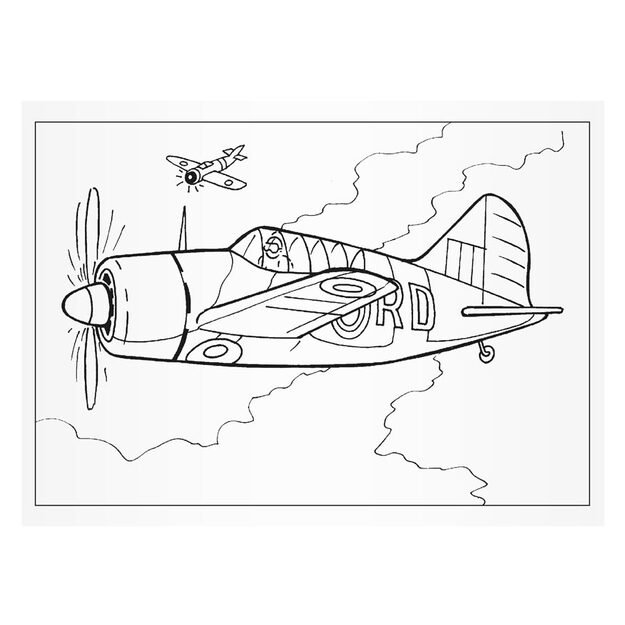 MFP lėktuvo spalvinimo puslapiai 4