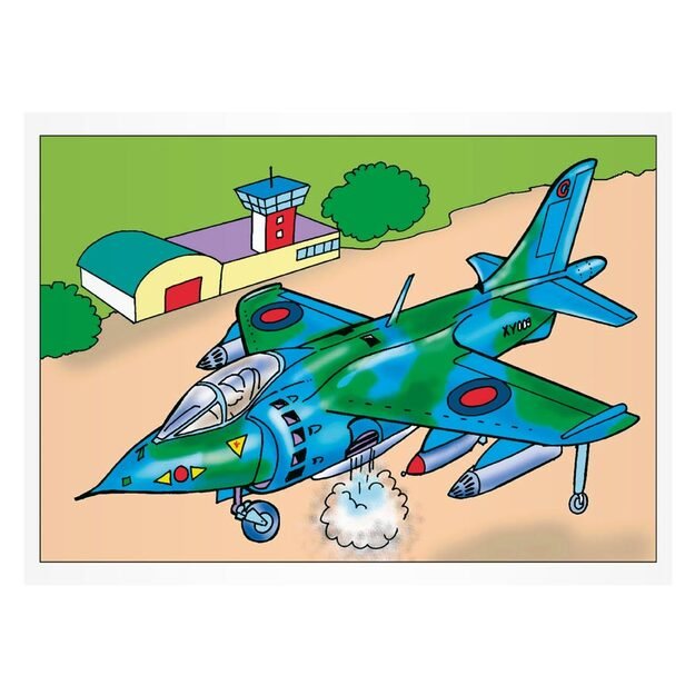 MFP lėktuvo spalvinimo puslapiai 3