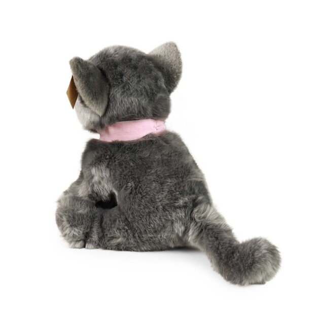 Plush cat gray 25 cm ECO-FRIENDLY 1