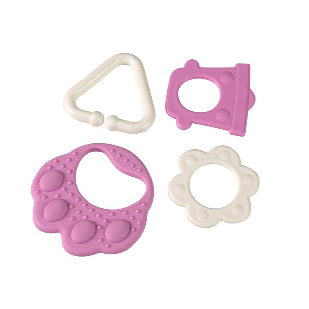 Pink bear paw teether 3