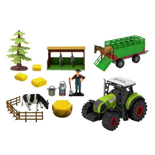 Tractor with siding and accessories 5