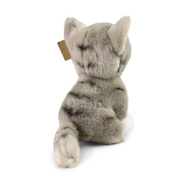 Plush grey cat 18 cm ECO-FRIENDLY 1
