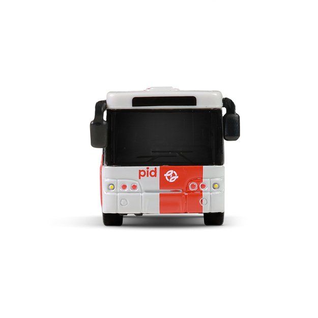Metal bus PID Prague red 18 cm 5