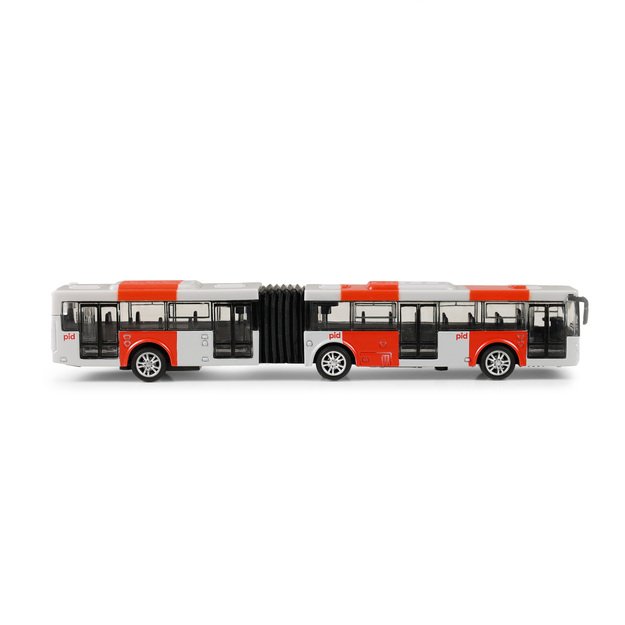 Metal bus PID Prague red 18 cm 4
