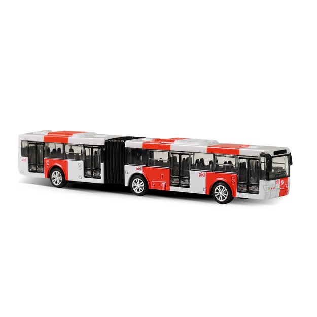 Metal bus PID Prague red 18 cm 1