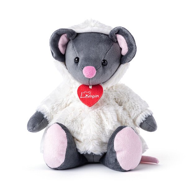 Pelė Azumi pilka su baltais kailiais 28 cm 2